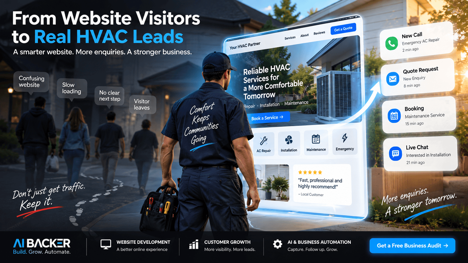 How HVAC Companies Can Generate More Leads From Their Website